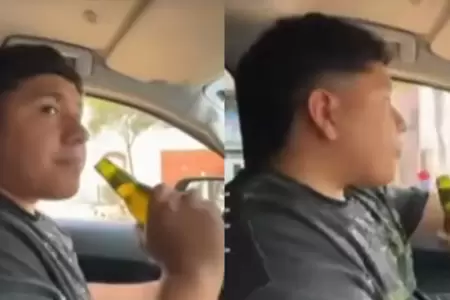 Macarius es captado manejando mientras toma cerveza