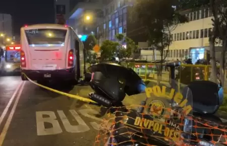 Hombre muere tras ser atropellado por bus del Corredor Morado