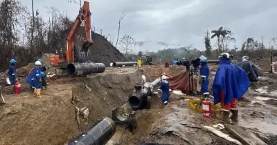 Reparaci�n de ductos de TGP tiene avance del 74%