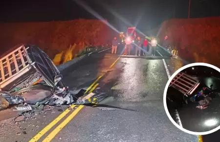 Colapso de puente en �ncash dej� un fallecido y tres heridos