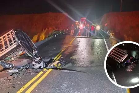 Colapso de puente en �ncash dej� un fallecido y tres heridos