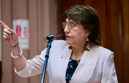 Delia Espinoza asegura que no se arrepiente de denunciar a congresistas por ley