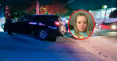 Veh�culo donde viajaba la v�ctima qued� empotrado tras el ataque armado.