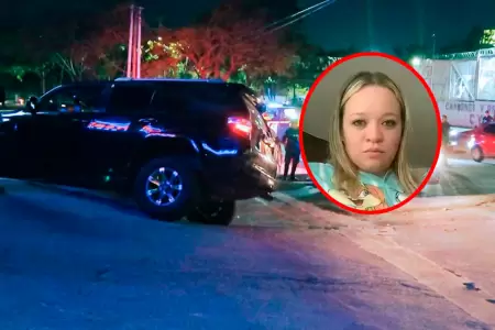 Veh�culo donde viajaba la v�ctima qued� empotrado tras el ataque armado.