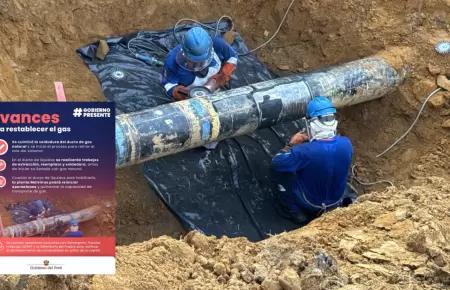 Culminan soldadura de ducto de gas en Megantoni