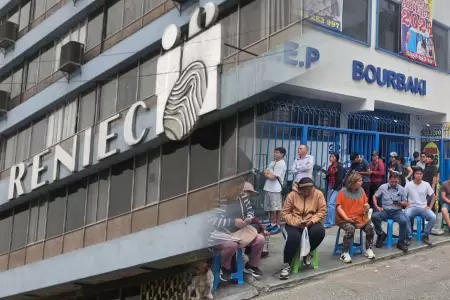 Reportan largas colas en sedes del Reniec.