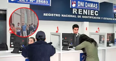 Reniec anuncia inmediata medida por largas colas en distintas sedes