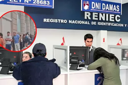 Reniec anuncia inmediata medida por largas colas en distintas sedes