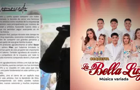 Cantante de La Bella Luz anuncia SU SALIDA de la banda de cumbia tras varios �xi