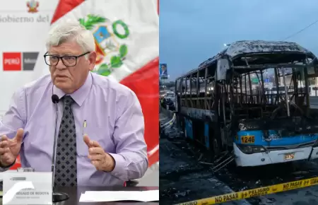 Mininter anuncia videovigilancia en buses y mayor investigaci�n criminal.