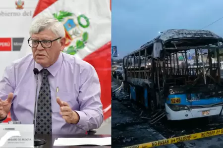 Mininter anuncia videovigilancia en buses y mayor investigaci�n criminal.