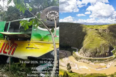 Moyobamba: Bus cae a abismo de 100 metros y deja cuatro muertos y nueve heridos.