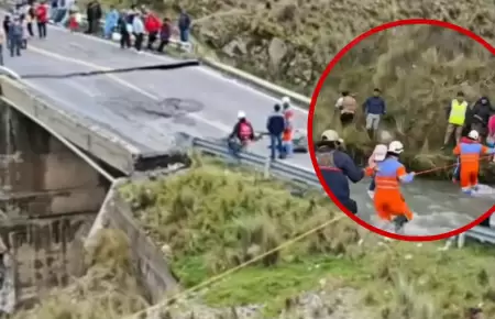 M�s de 100 personas rescatadas tras colapso de puente Sahuay