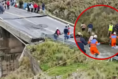 M�s de 100 personas rescatadas tras colapso de puente Sahuay