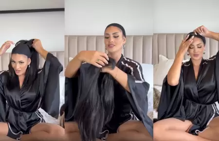 Micheille Soifer muestra su colecci�n de pelucas