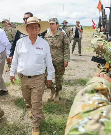 Presidente Balc�zar llega a Ja�n, Cajamarca