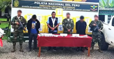 PNP incaut� m�s de 600 kilos de coca�na en Satipo.