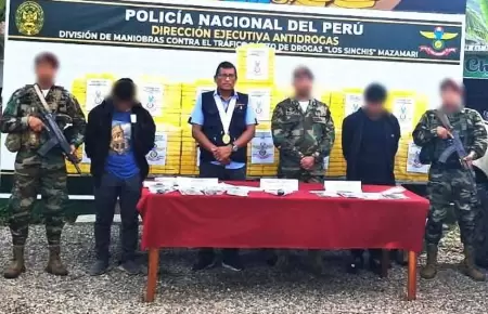 PNP incaut� m�s de 600 kilos de coca�na en Satipo.