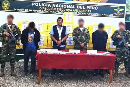 PNP incaut� m�s de 600 kilos de coca�na en Satipo.