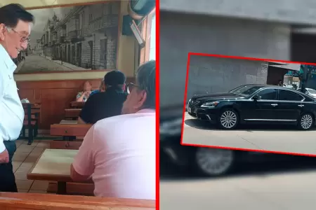 Mandatario fue visto en el distrito de Lince durante la ma�ana de este domingo.