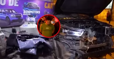 Sujetos vend�an autopartes desmanteladas en su local tras robar veh�culos.