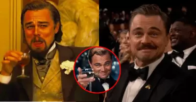 Leonardo DiCaprio cre� un meme suyo durante la gala de los Oscars 2026.