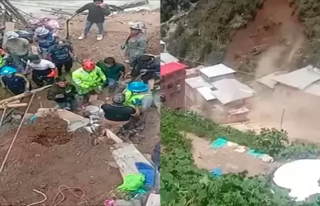 Desplazamiento se debi� a las intensas lluvias, seg�n el COER de La Libertad.