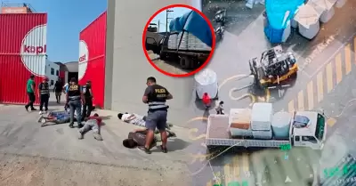 Sujetos fueron detenidos intentando escapar con el material.