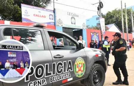 Polic�as resguardaron colegios ante inicio de A�o Escolar 2026