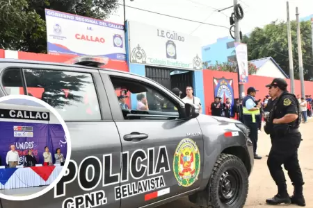 Polic�as resguardaron colegios ante inicio de A�o Escolar 2026