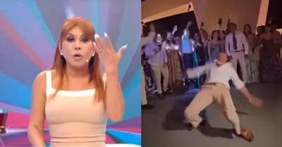 Magaly destruye a Carlos Alc�ntara por atrevido baile