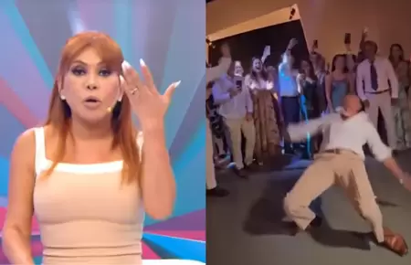 Magaly destruye a Carlos Alc�ntara por atrevido baile