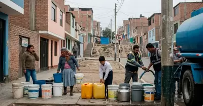 Corte de agua en Lima.