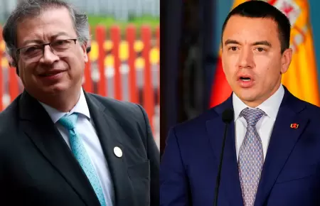 Gustavo Petro y Daniel Noboa.