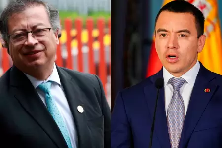 Gustavo Petro y Daniel Noboa.