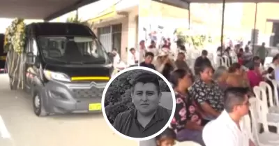 Familia y amigos dan el �ltimo adi�s a promotor Jhon Leyva
