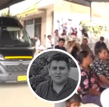 Familia y amigos dan el �ltimo adi�s a promotor Jhon Leyva