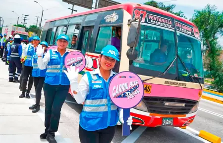 ATU da inicio al corredor Rosado para interconectar en menos tiempo a Lima y Cal