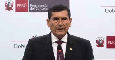 Pronunciamiento de premier Luis Arroyo S�nchez