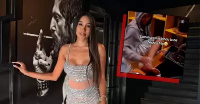 Samahara Lobat�n y su momento viral en la cocina