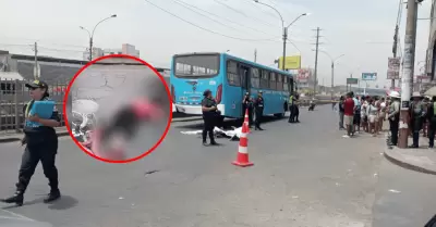 Madre de familia ciclista fallece tras ser atropellada por bus de transporte p�b