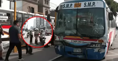 Choque de dos buses en la avenida Brasil dej� como saldo 25 heridos