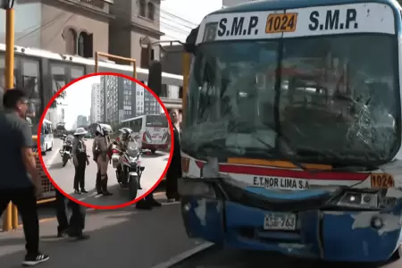 Choque de dos buses en la avenida Brasil dej� como saldo 25 heridos