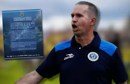 FC Cajamarca finaliz� v�nculo laboral con Carlos Silvestri