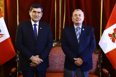 Fernando Rospigliosi se reuni� con Luis Arroyo en Congreso