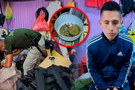 Sustancias fueron escondidas bajo un coj�n