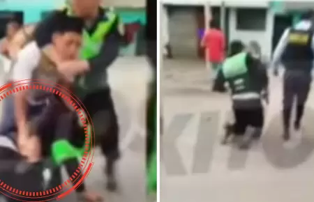 Polic�a frustra el robo de su arma en Surco