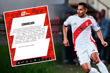 El jugador no podr� participar de los amistosos pr�ximos de la selecci�n.