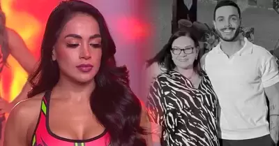 Onelia Molina se despide de la mam� de Mario Irivarren.