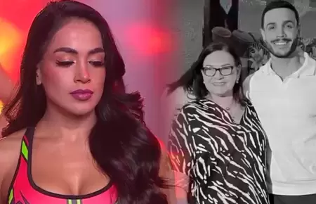 Onelia Molina se despide de la mam� de Mario Irivarren.